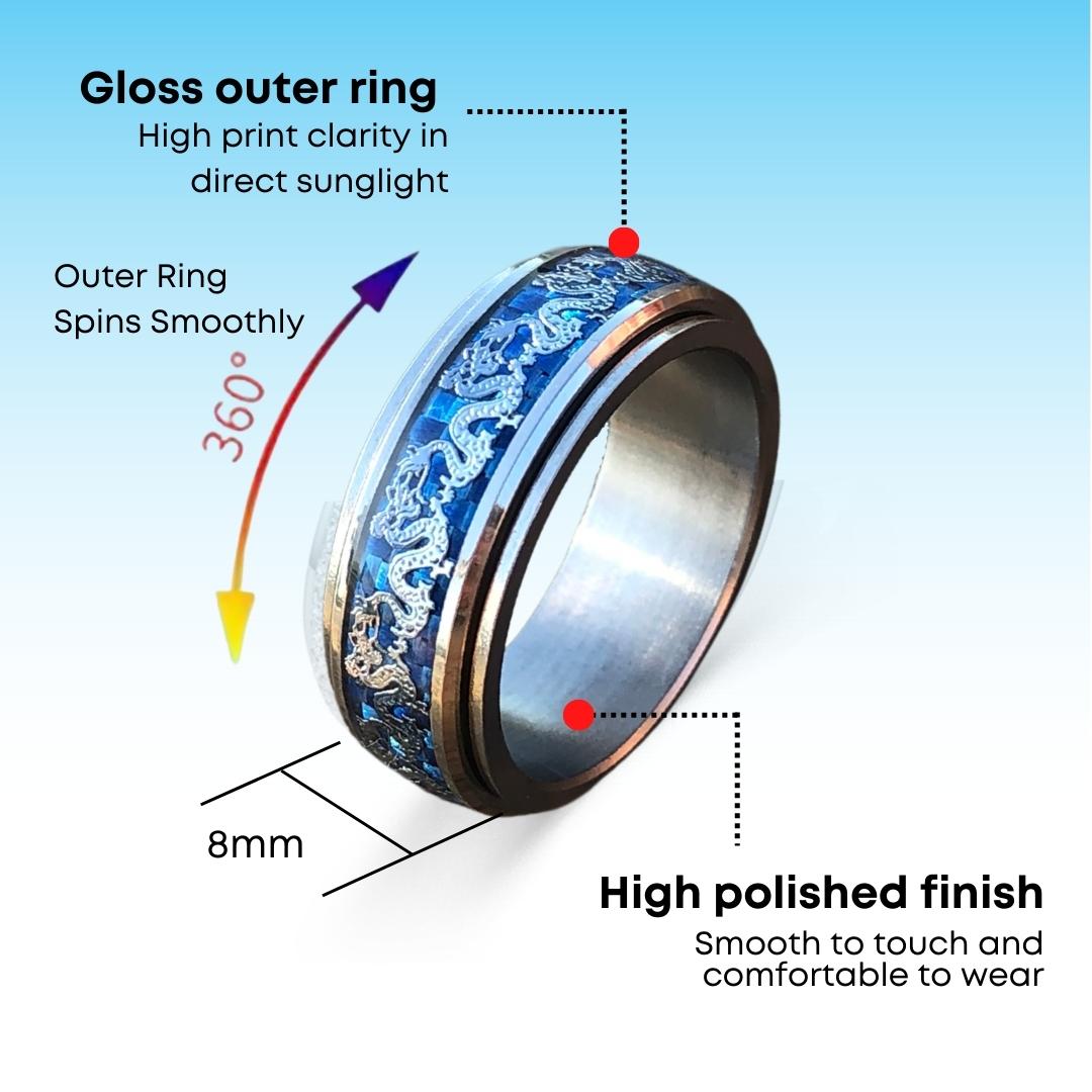 Anxiety Rings Australia Dragon Anxiety Ring Sizing