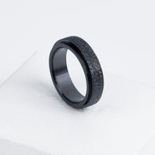 Load image into Gallery viewer, Sparkly Black Anxiety Ring
