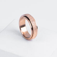 Load image into Gallery viewer, Sparkly Rose Gold Anxiety Ring
